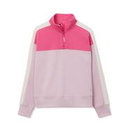 Girls Camp Fleece 1/4 Zip - LADY PINK