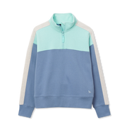 Girls Camp Fleece 1/4 Zip - LIGHT TEAL