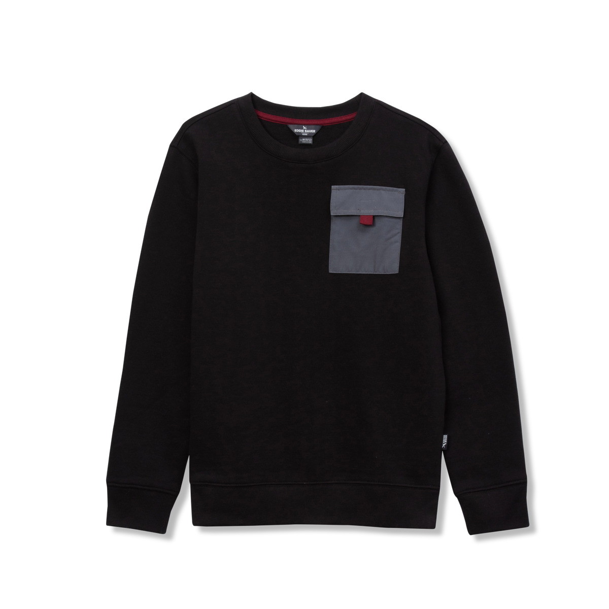 Boys Camp Fleece Pocket Crewneck