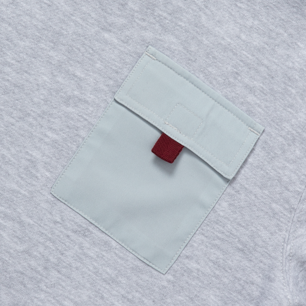 Boys Camp Fleece Pocket Crewneck