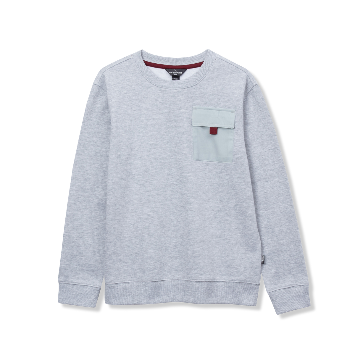 Boys Camp Fleece Pocket Crewneck