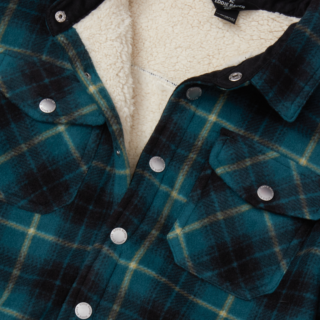 Boys Faux Shearling Shacket