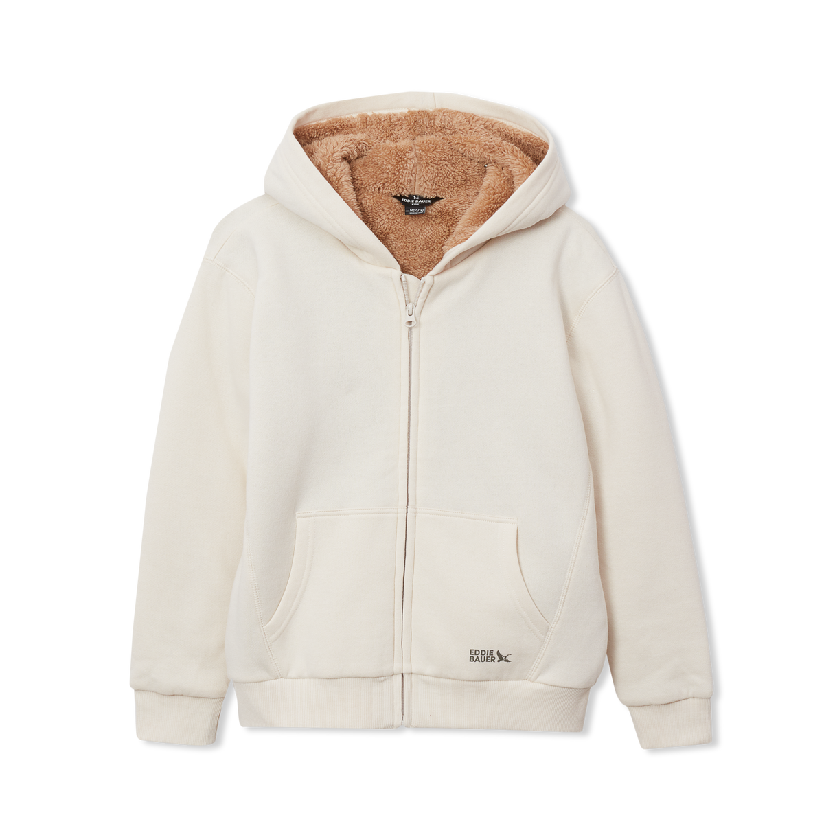 Boys Camp Fleece Faux Shearling-Lined Hoodie