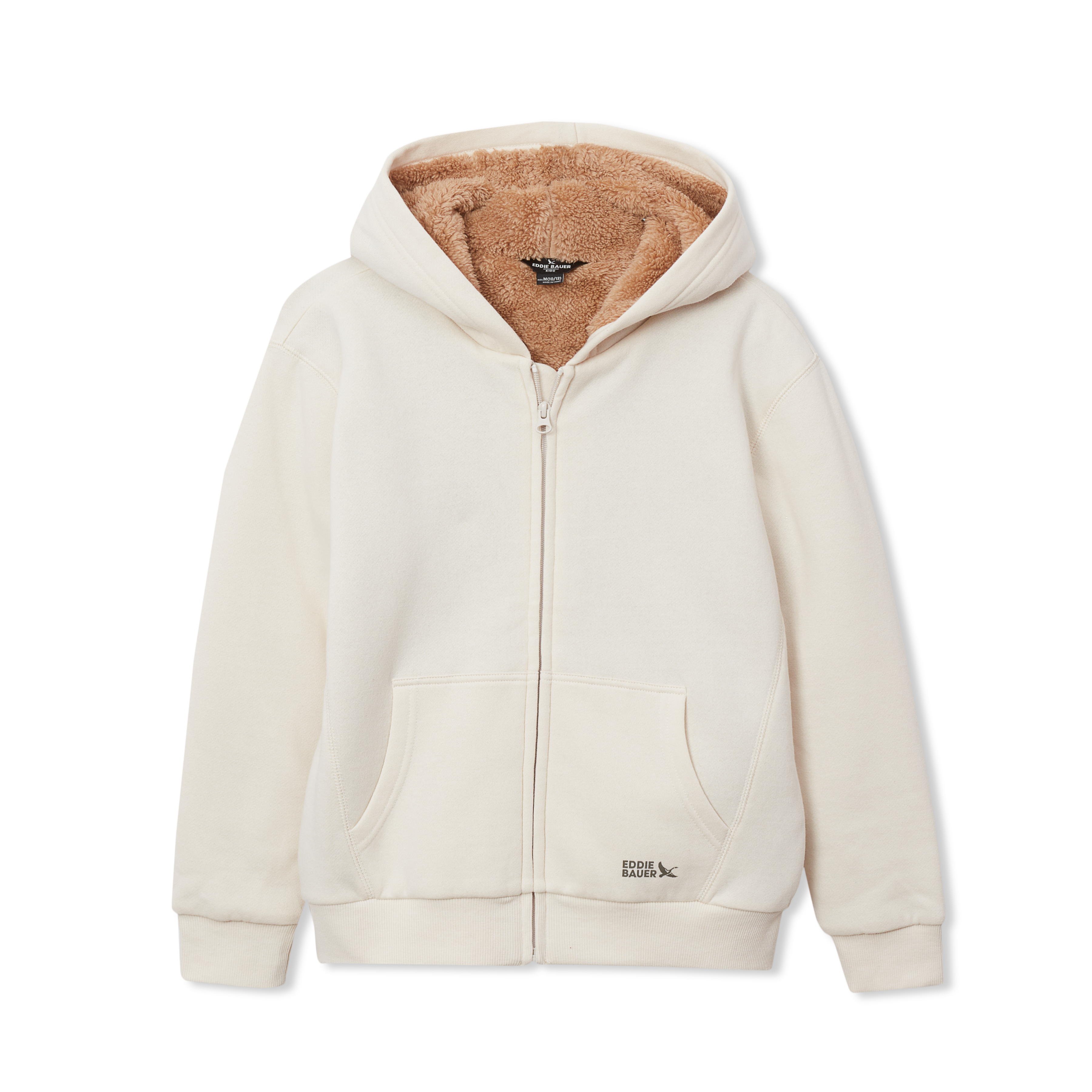 Boys Camp Fleece Faux Shearling-Lined Hoodie