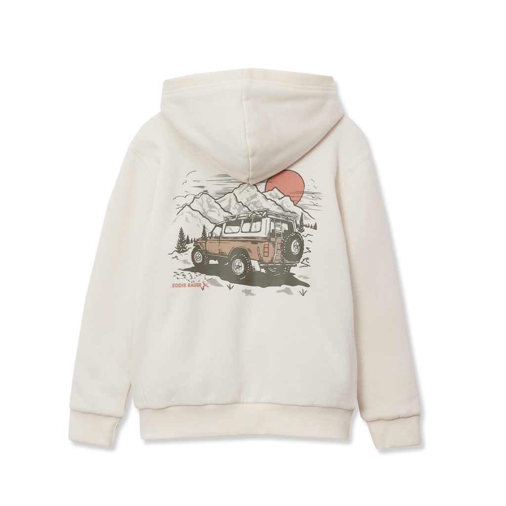 Boys Camp Fleece Faux Shearling-Lined Hoodie