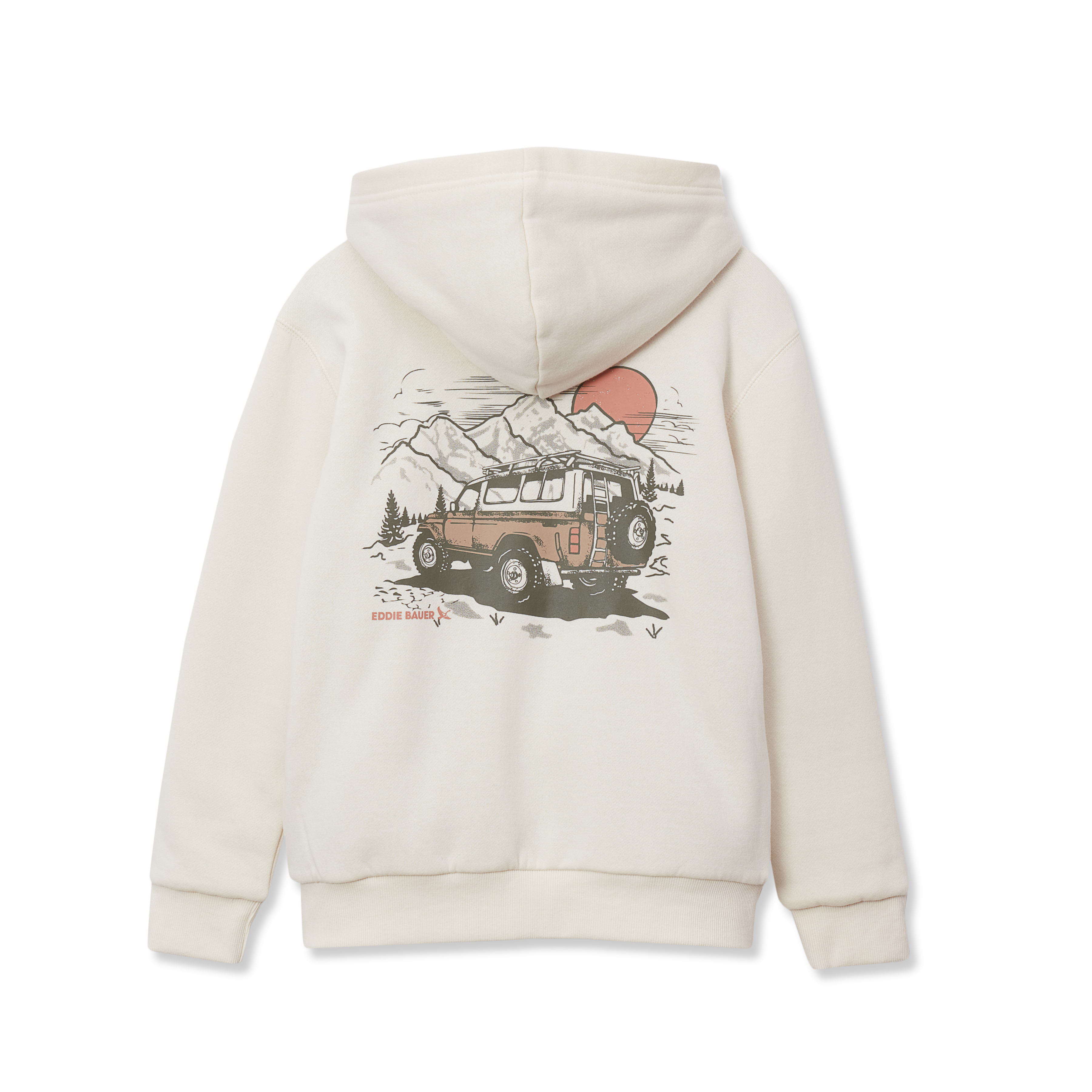 Boys Camp Fleece Faux Shearling-Lined Hoodie