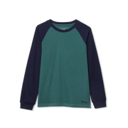 Boys Graphic Long-Sleeve Thermal Crew - MALLARD