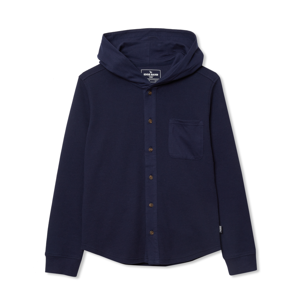 Boys Basin Thermal Hooded Button Down