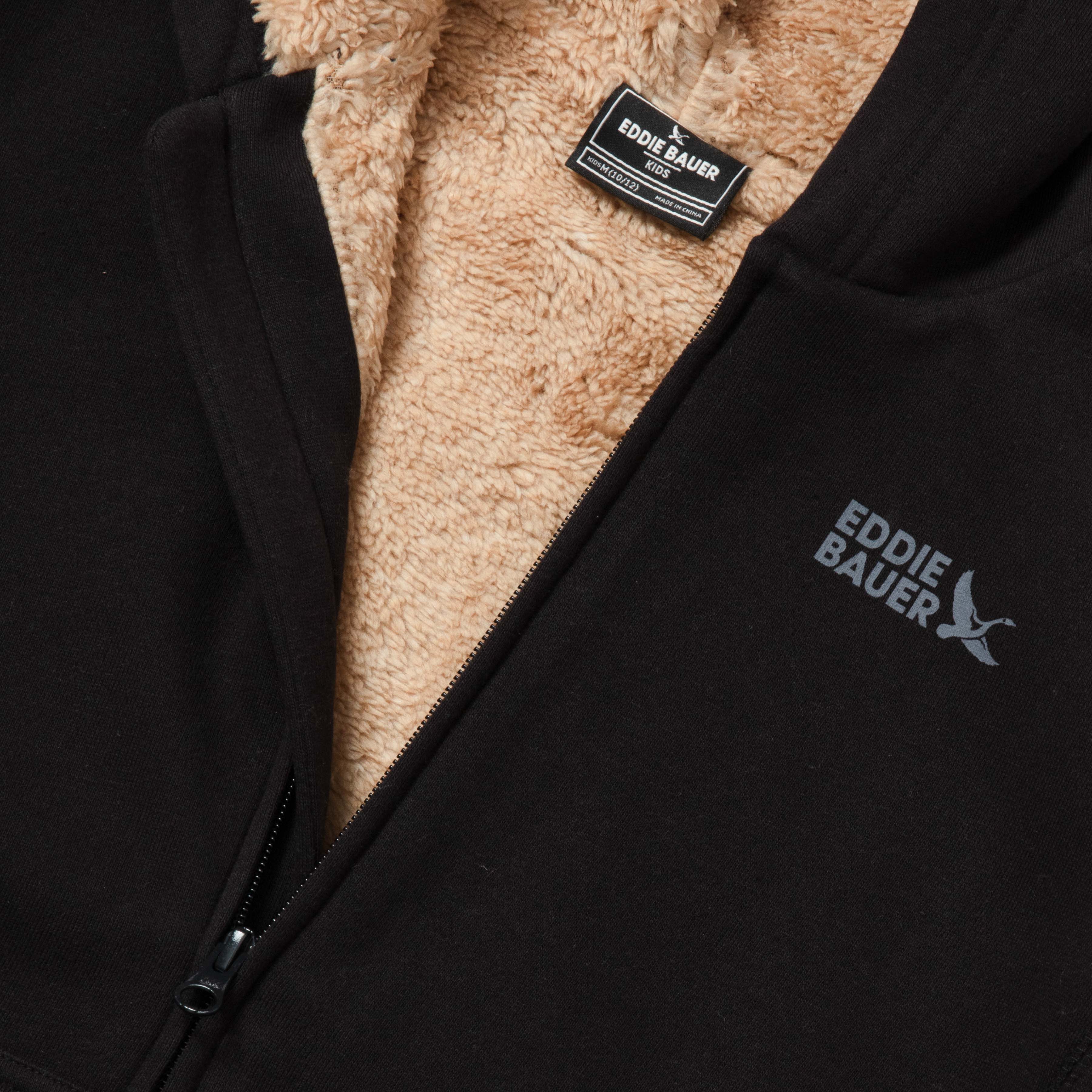 Boys Camp Fleece Faux Shearling Hoodie