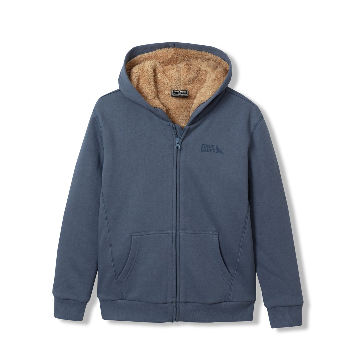 Boys Camp Fleece Faux Shearling Hoodie