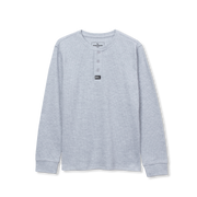 Boys Eddies Favorite Thermal Henley - GREY HEATHER