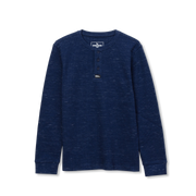 Boys Eddies Favorite Thermal Henley - NAVY BLUE