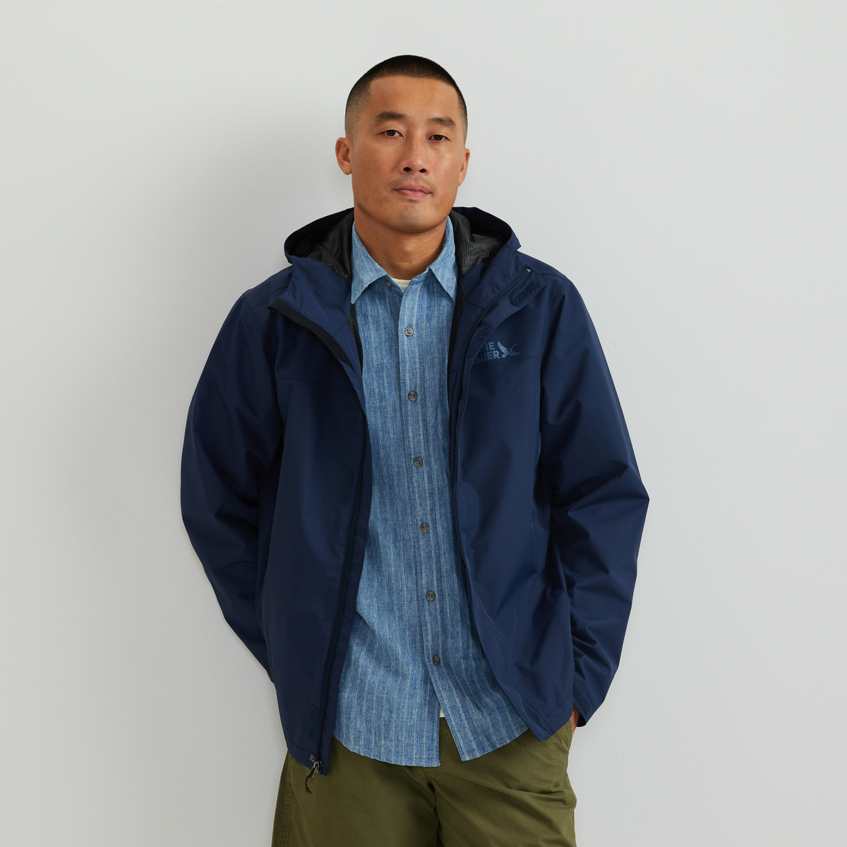 Men's Rain Trek Waterproof Packable Rain Jacket