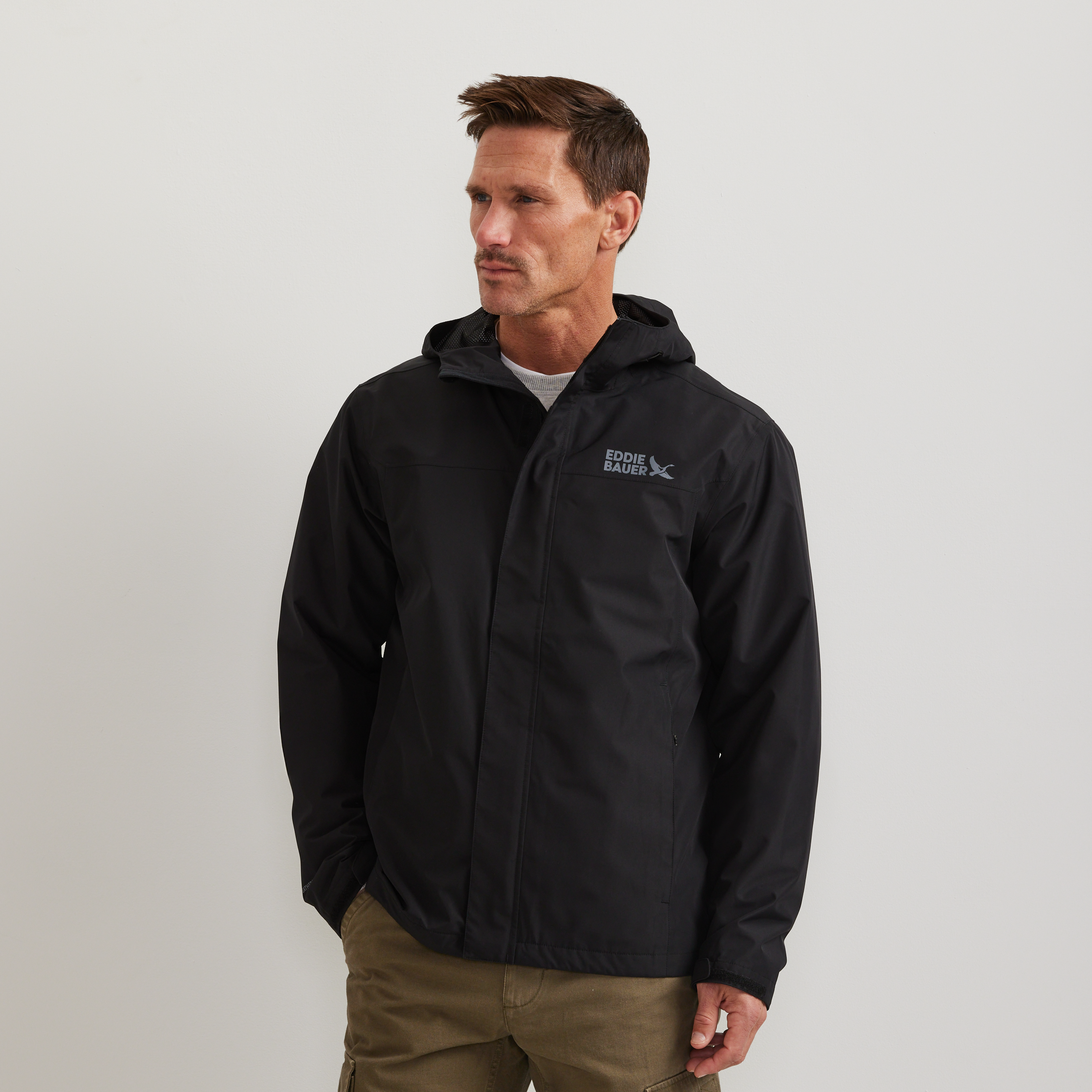 Men's Rain Trek Waterproof Packable Rain Jacket