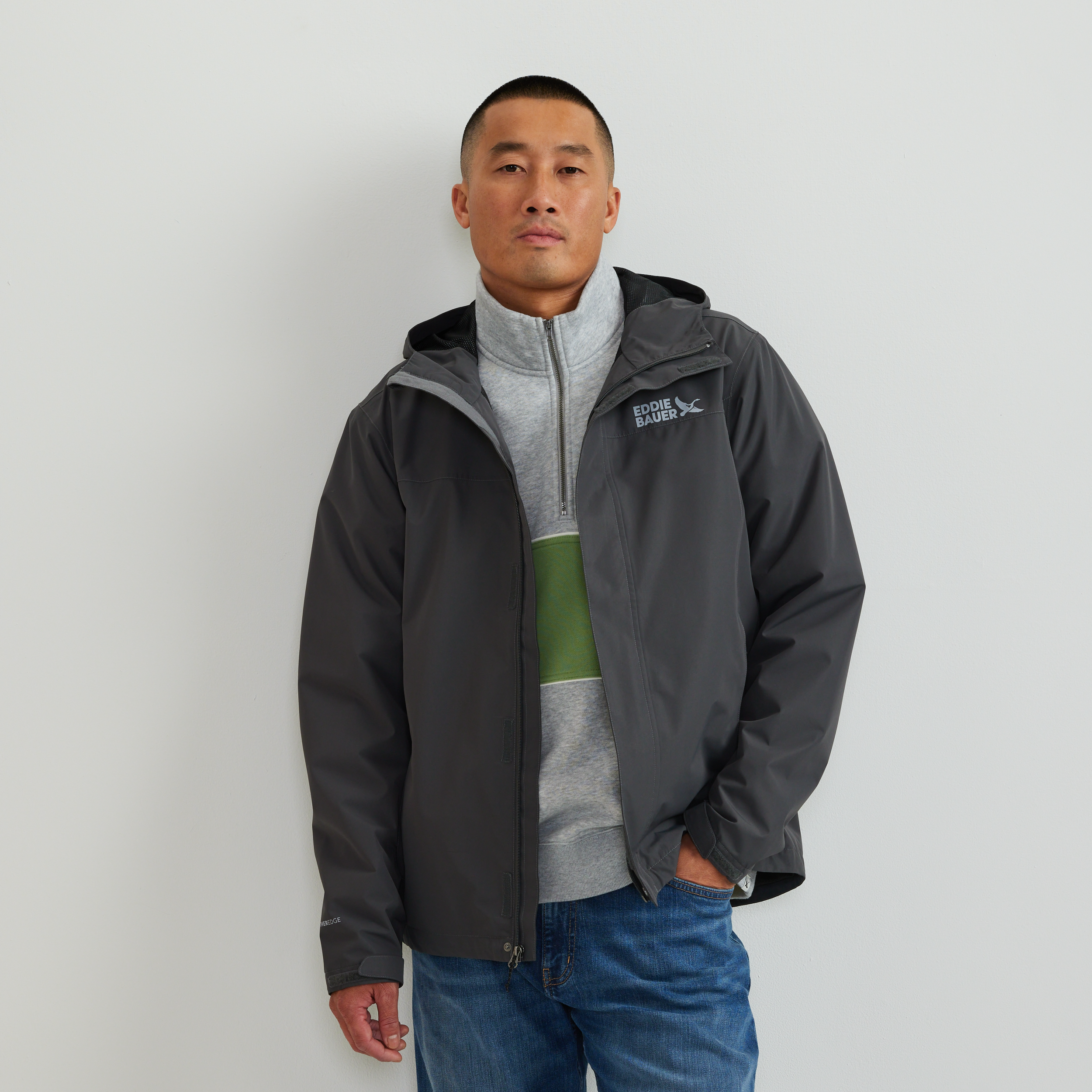 Men's Rain Trek Waterproof Packable Rain Jacket