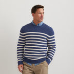 Men's Signature Roll Neck Sweater - Stripe