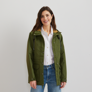 Women's Charly Waterproof Hooded Rain Jacket - Irish Moss