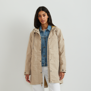 Women's Charly Waterproof Hooded Rain Parka - Tan