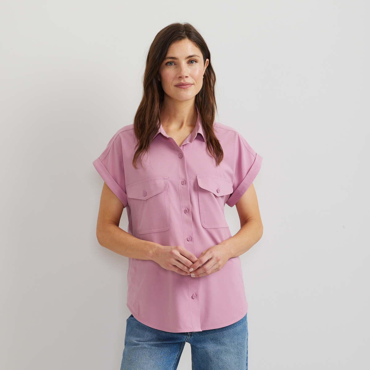 Women's Departure Short-Sleeve Button-Down Shirt