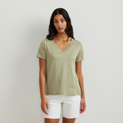 Women's Surreal Travel V-Neck T-Shirt - Palm