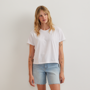 Women's Lightwave Short-Sleeve T-Shirt - Stripe - Pumice