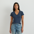 Women's Everyday Short-Sleeve V-Neck T-Shirt