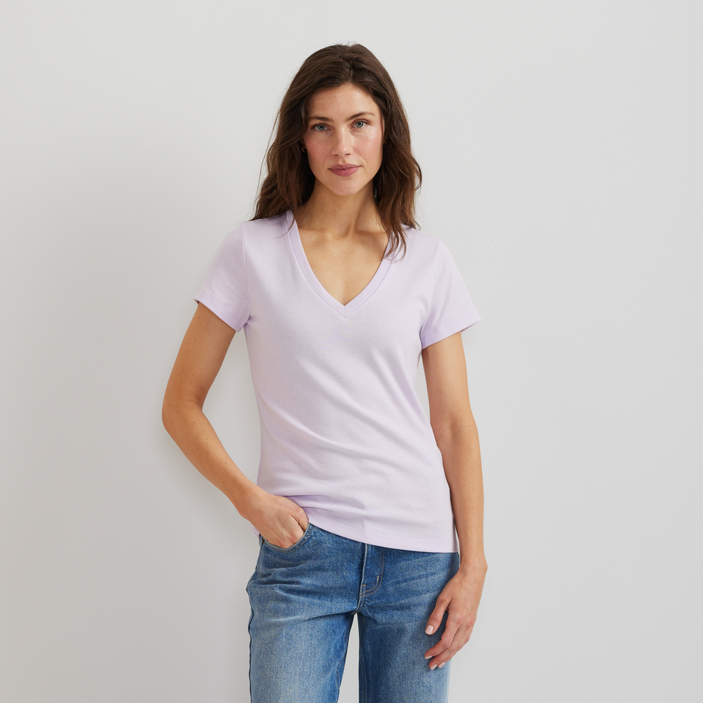 Women's Everyday Short-Sleeve V-Neck T-Shirt
