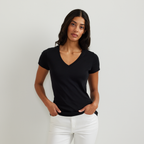 Women's Everyday Short-Sleeve V-Neck T-Shirt