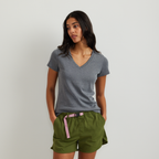 Women's Everyday Short-Sleeve V-Neck T-Shirt