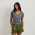 Women's Everyday Short-Sleeve V-Neck T-Shirt