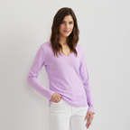 Women's Everyday Long-Sleeve V-Neck T-Shirt
