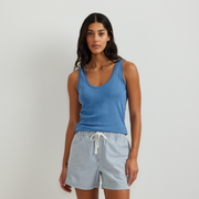 Women's Everyday Scoop-Neck Tank - Tile Blue