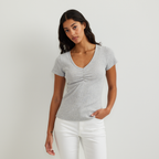 Women's Pointelle Dobby Shirt