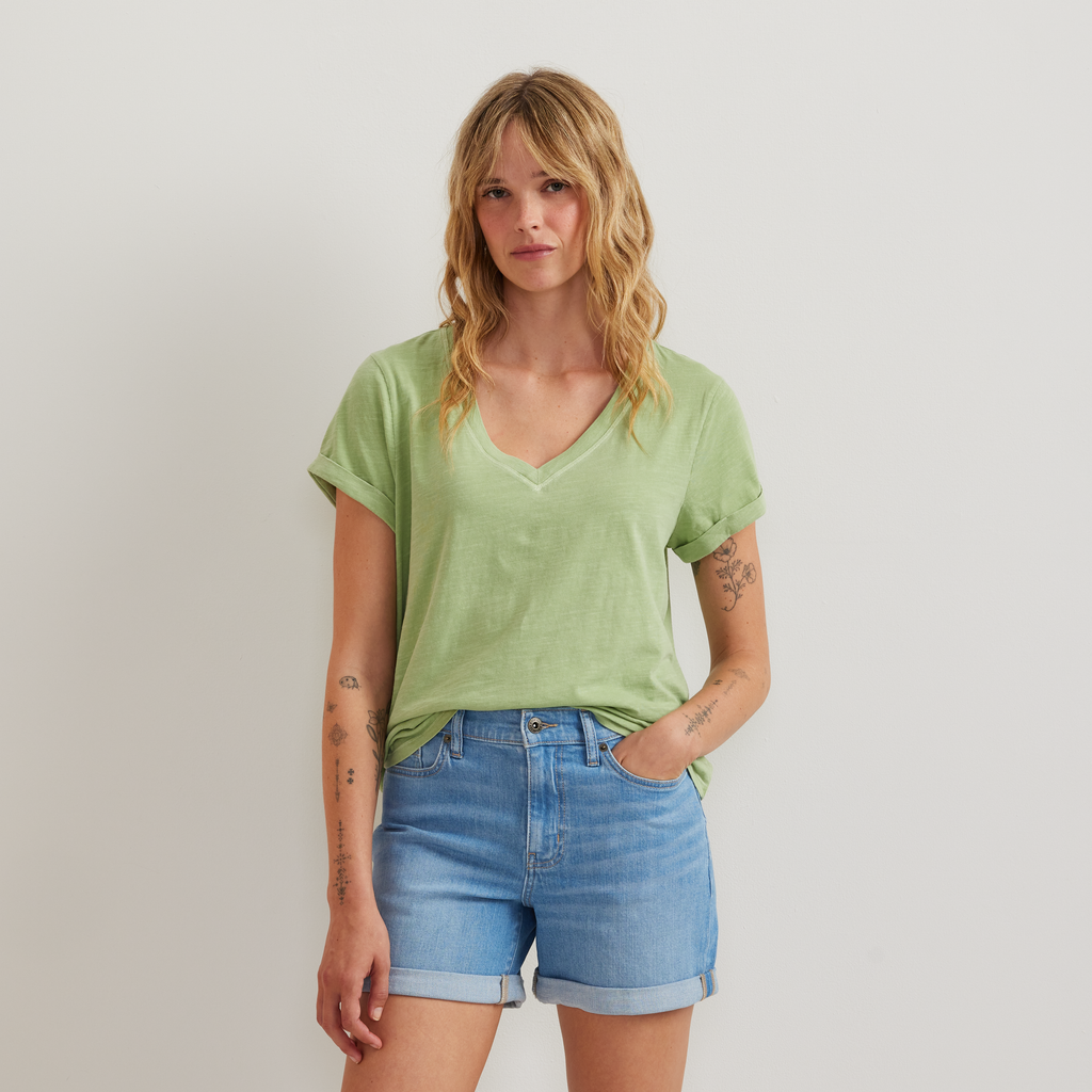 Women's Sunwashed V-Neck T-Shirt