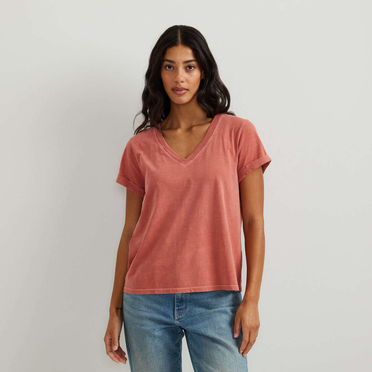 Women's Sunwashed V-Neck T-Shirt