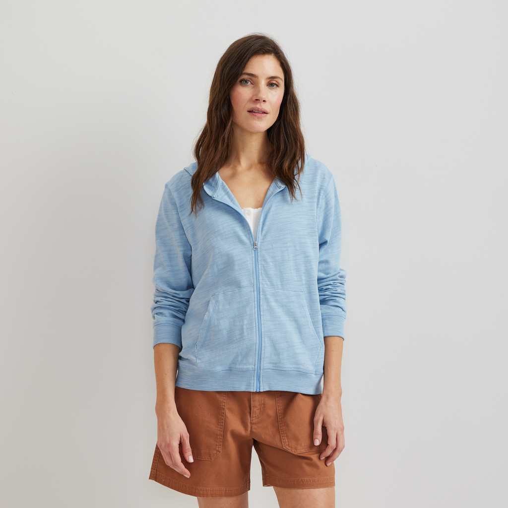 Women's Waverly Cotton Slub Full-Zip Sweatshirt