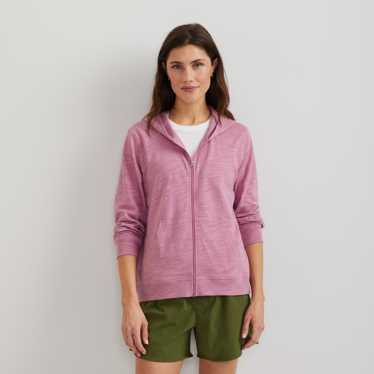 Women's Waverly Cotton Slub Full-Zip Sweatshirt