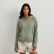 Women's Waverly Cotton Slub Hoodie - Sage