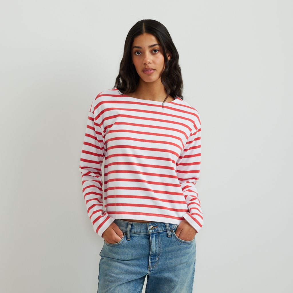 Women's Sailor Bateau Neck T-Shirt