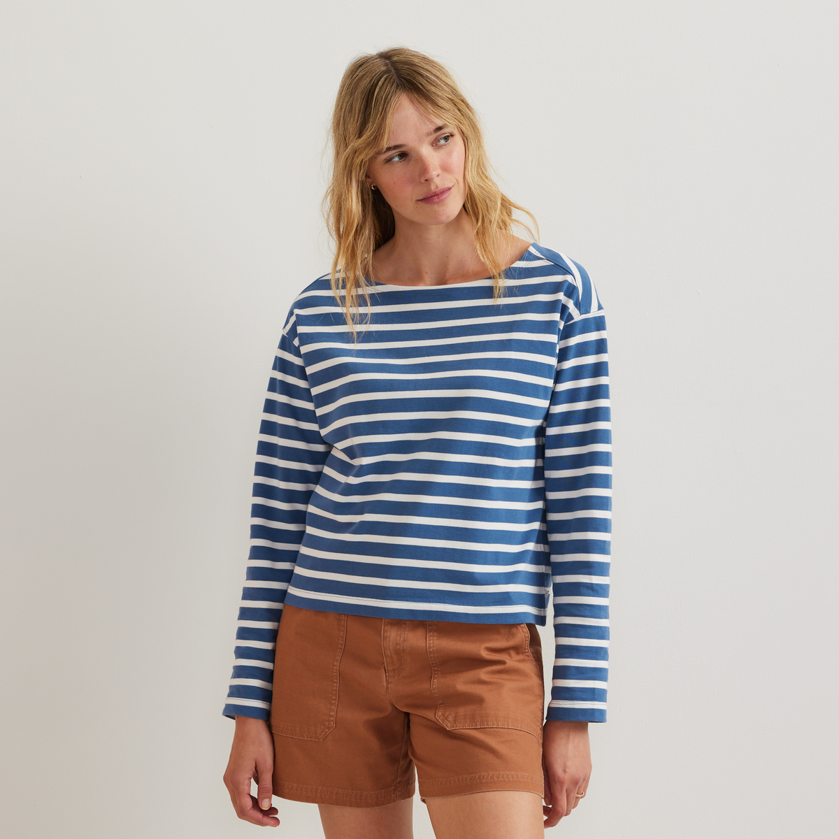 Women's Sailor Bateau Neck T-Shirt