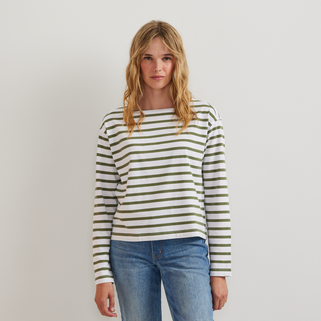 Women's Sailor Bateau Neck T-Shirt