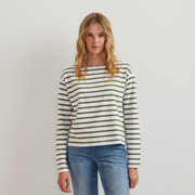 Women's Sailor Bateau Neck T-Shirt - Palm