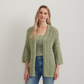Women's Long Open Stitch Cardigan
