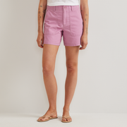 Women's Canvas Utility Shorts - Vintage Rose