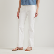 Women's Venture Stretch High-Rise Bootcut Jeans - White