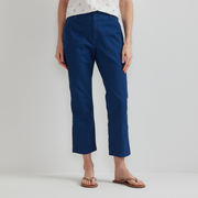 Women's Utility Stretch Canvas Kick Cropped Pants - Dusk