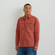 Men's Rainier Long-Sleeve Ripstop Shirt - Mineral Red