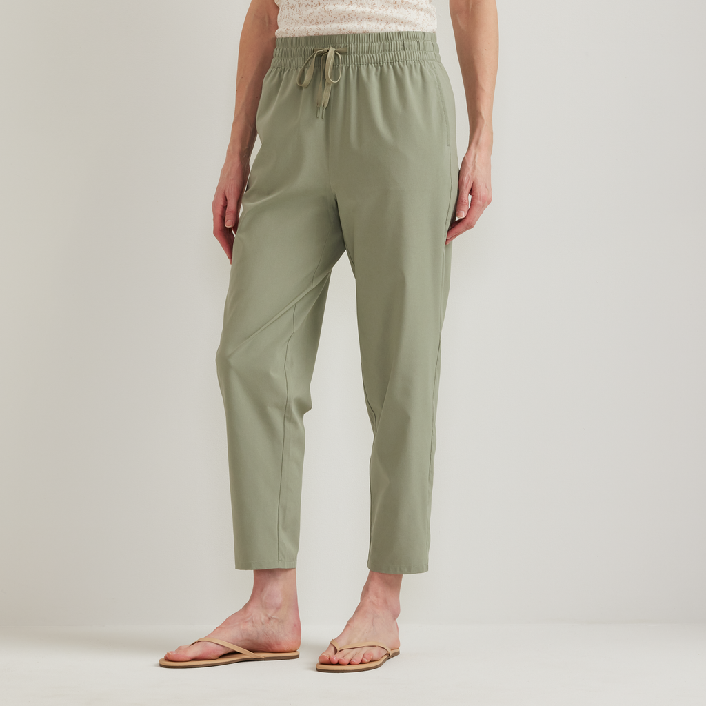 Women's Departure Stretch Tie-Front Ankle Pants