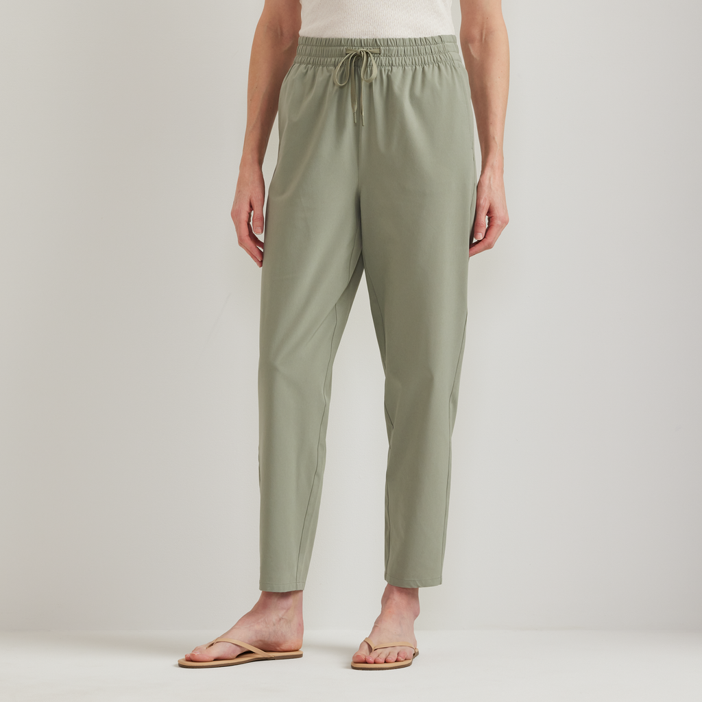 Women's Departure Stretch Tie-Front Ankle Pants