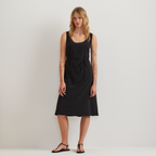 Women's Departure Tie Front Midi Dress